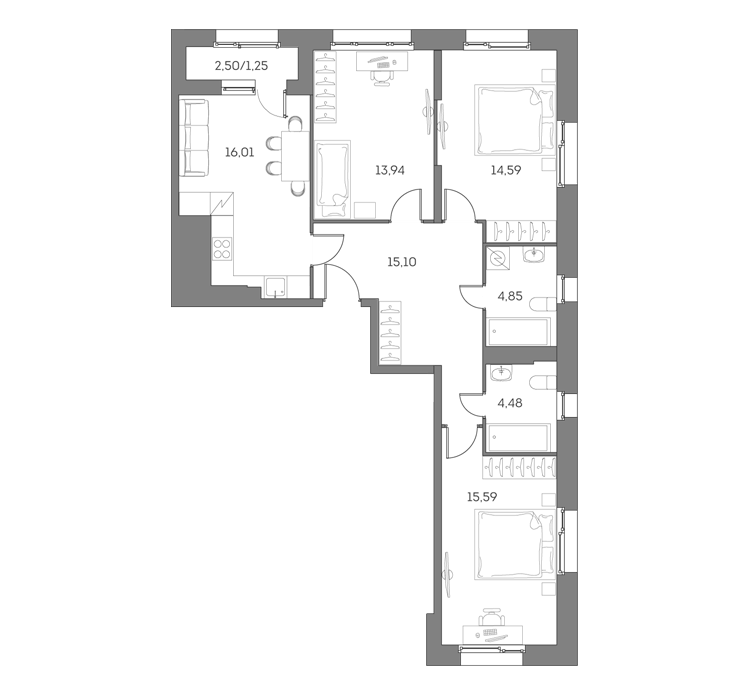 ЖК «Аквилон Бисайд 2.0», Москва | Купить квартиру в жилом комплексе «Аквилон Beside 2.0»